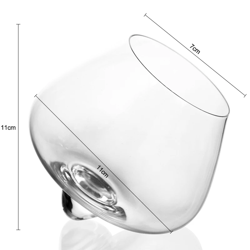 Креативный хрустальный стакан для виски с вращающимся дном вина Виски Водка для вечеринки для дома и бара свадебный бокал подарок для любителей вина - Цвет: 300ml