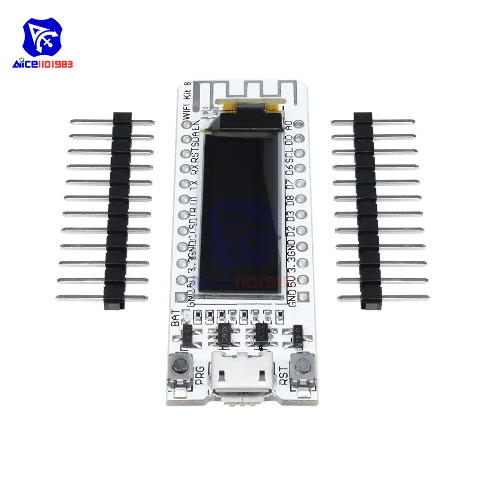 ESP8266 wifi макетная плата 0,91 дюймов OLED дисплей CP2014 NodeMcu белый модуль 32 МБ флэш Интернет вещей для Arduino TTGO