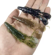 15Pcs 6g 9.5CM Soft Fishing Lures Artificial Baits Speed Craw Creature Claw Bait Trout Salmon Bass Fishing Lure Jig Trailer