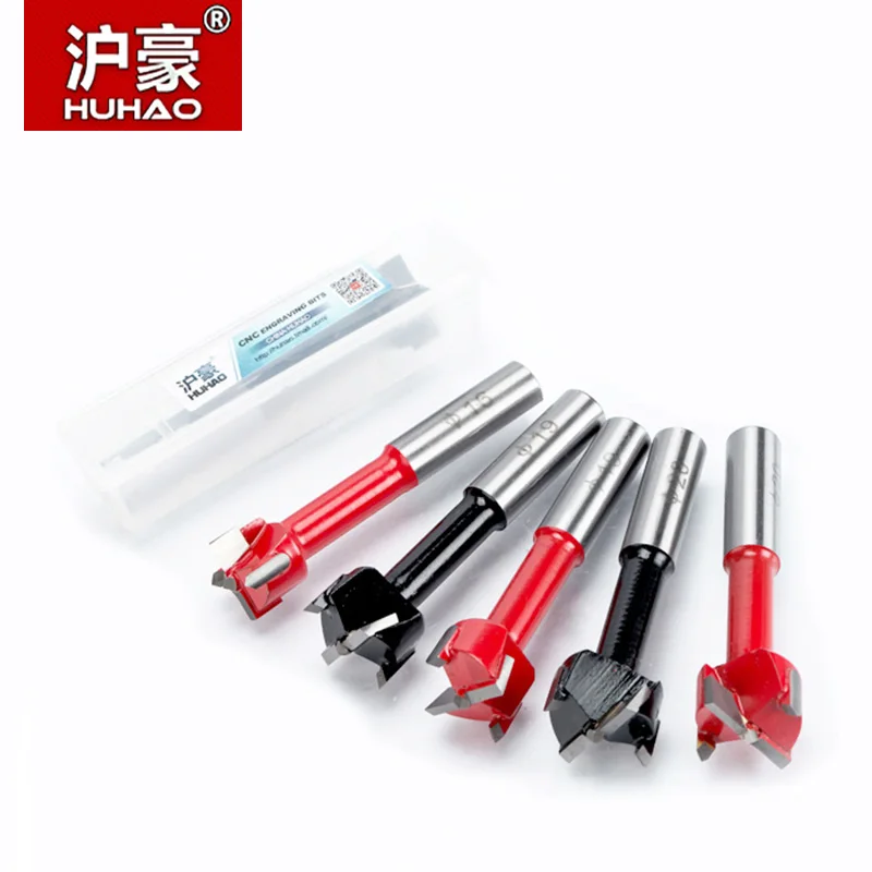 HUHAO 1pc 19mm-35mm wood drill bit 70mm length router bit row drilling for boring machine Gang drills for wood Carbide endmill