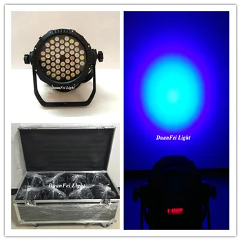 

(Flightcase) 8lot Outdoor LED Lightings Waterproof LED Wash Par Can 54x3w Ip65 Par RGBW LED Lyre Wash DMX SPot LED PAR