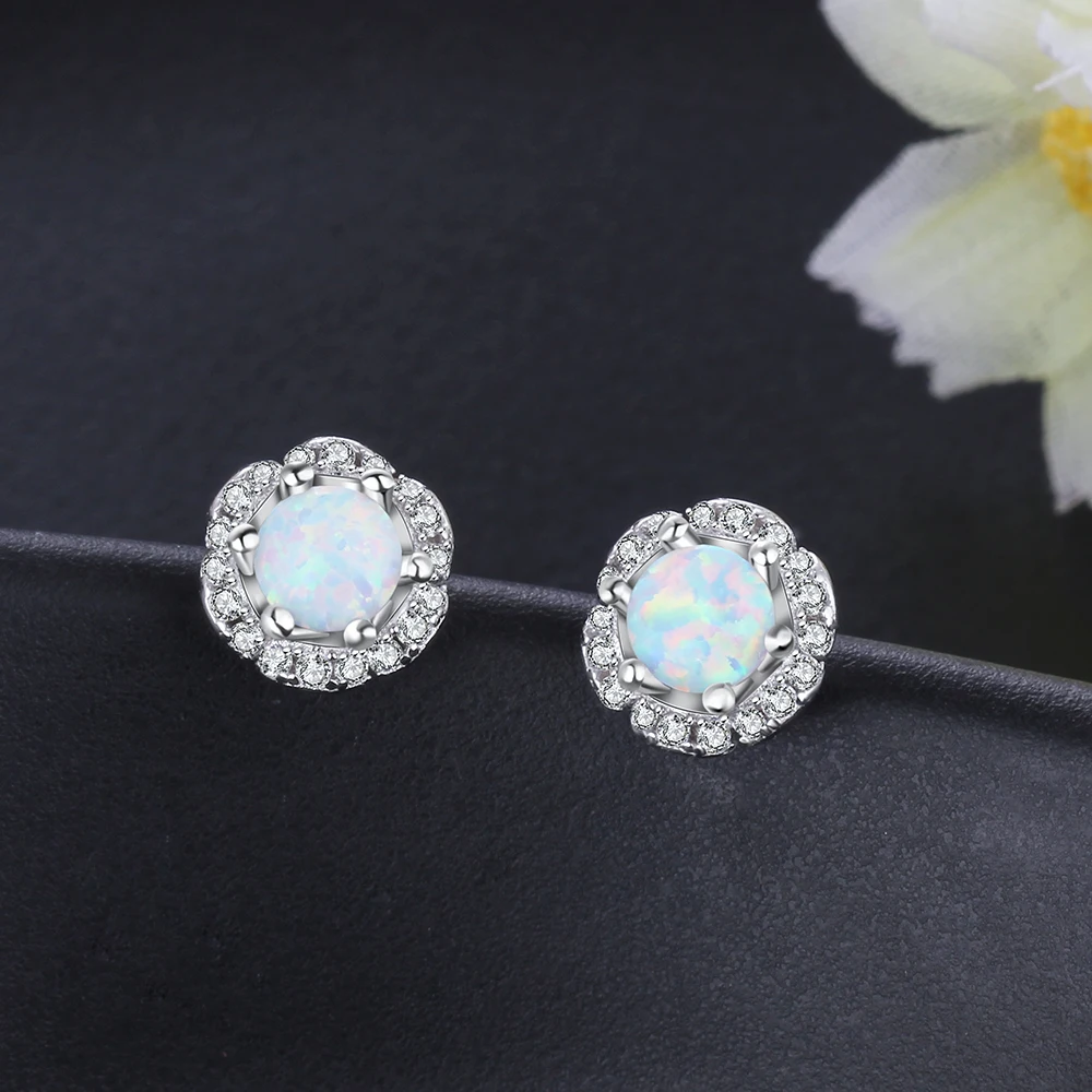 925 Sterling Silver Stud Earrings (6)