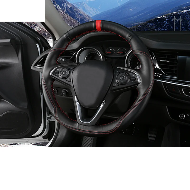 

Lsrtw2017 Cow Leather Car Steering Wheel Cover Trims for Buick Regal Opel Insignia 2018 2019 2020