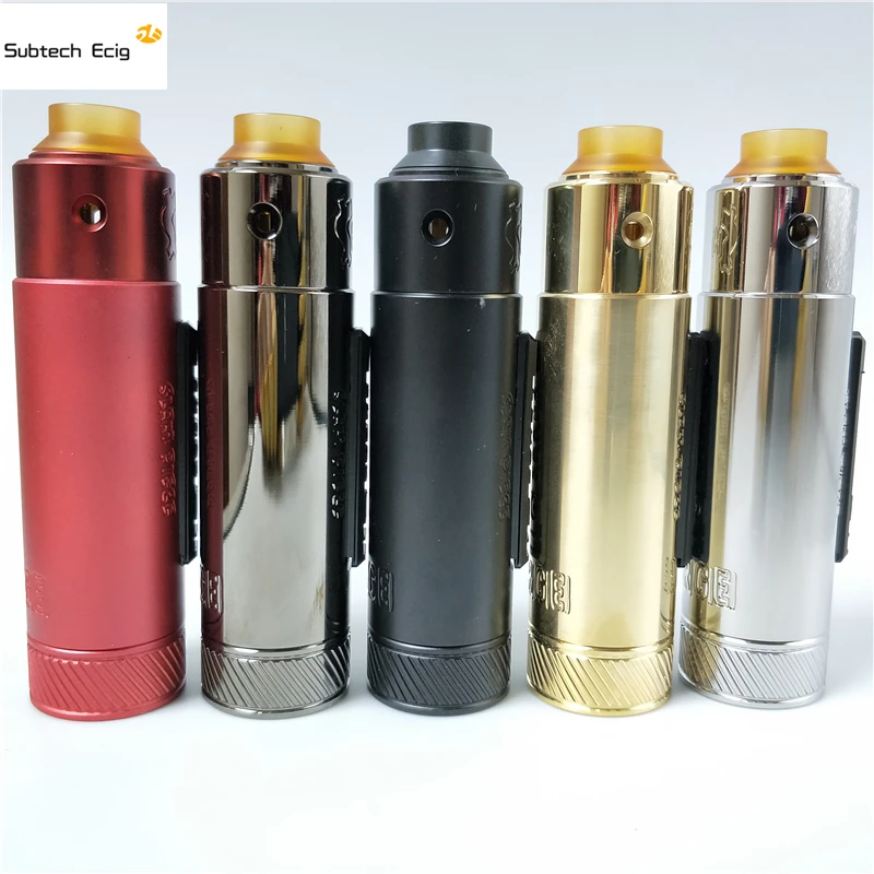 

Newest slam piece Mechanical Mod kit with SHOT RDA Fit 18350 18650 20700 21700 Mech MOD 30mm diameter Brass material vape pen