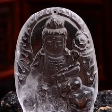 Светлое пятно натуральный белый кристалл кулон самантабхадра знаки Змея покровитель год судьбы