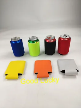 

50pcs/lot new arrival monogram sublimation neoprene can cooler stubby holder 7 colors mixed can print custom design