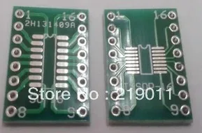 

FREE SHIPPING 20PCS TSSOP16 SSOP16 MSOP16 SO16 SOP16 SOIC16 turn DIP16 1.27MM / 0.65MM IC adapter Socket / Adapter plate / PCB