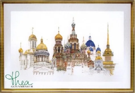 

Gold Collection Counted Cross Stitch Kit St Petersburg St Peters-burg Russia Famous City Series tg 430