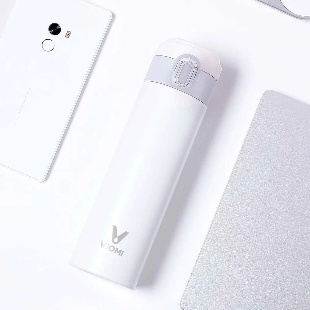 Оригинальная Термокружка Xiaomi Mijia VIOMI, 300 мл, вакуумная портативная чашка из нержавеющей стали для путешествий, 24 часа, термос, чашка для напитков - Цвет: White