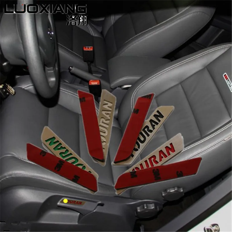 

For Touran Special stainless steel handle label patch color seat lift wrench decorative sticker car styling 2 pcs / lot