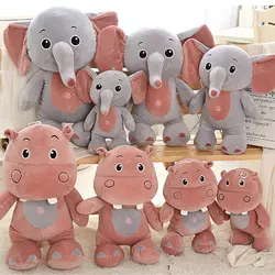 1 шт. 75 см слон и Бегемот мягкие животные и плюшевая кукла игровой слон обучающая антистрессовая игрушка подарок для детей