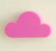 Минималистичный магнитный держатель для ключей в форме облака, защищающий от потери, для дома, металлические гаджеты, магниты, фиксированная настенная стойка для хранения - Цвет: Розовый
