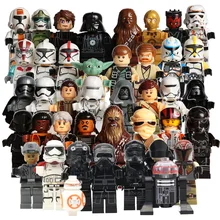 Star Wars The Last Jedi Yoda Obi-Wan Darth Vader Storm Trooper Building Block Compatible with LegoINGlys Starwars Action Figure