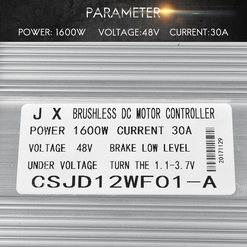 Контроллер Bldc 48 В 1600 Вт 30A 15Mosfet контроллер электровелосипеда e аксессуары для