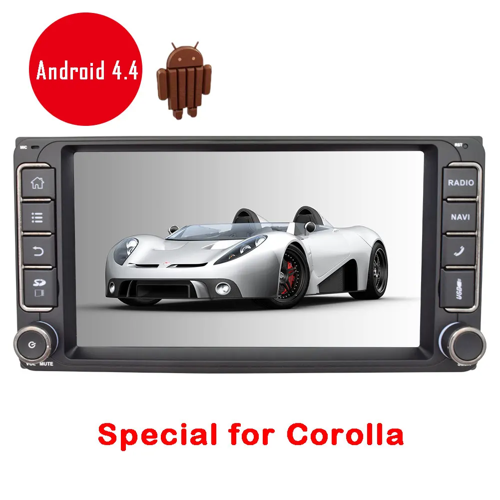 Android 4 4 Car font b Radio b font Video In Dash 1080P WiFi FM 7