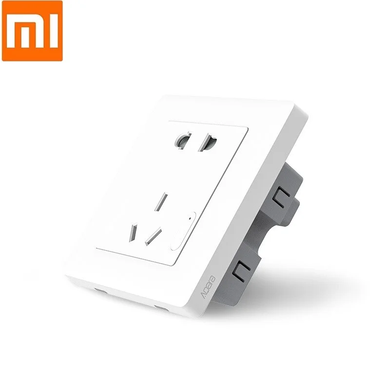 

Xiaomi Mi Aqara Smart Wall Socket Light Control ZigBee Timing Power Monitoring Outlet Via Smartphone APP Wireless Remote H20