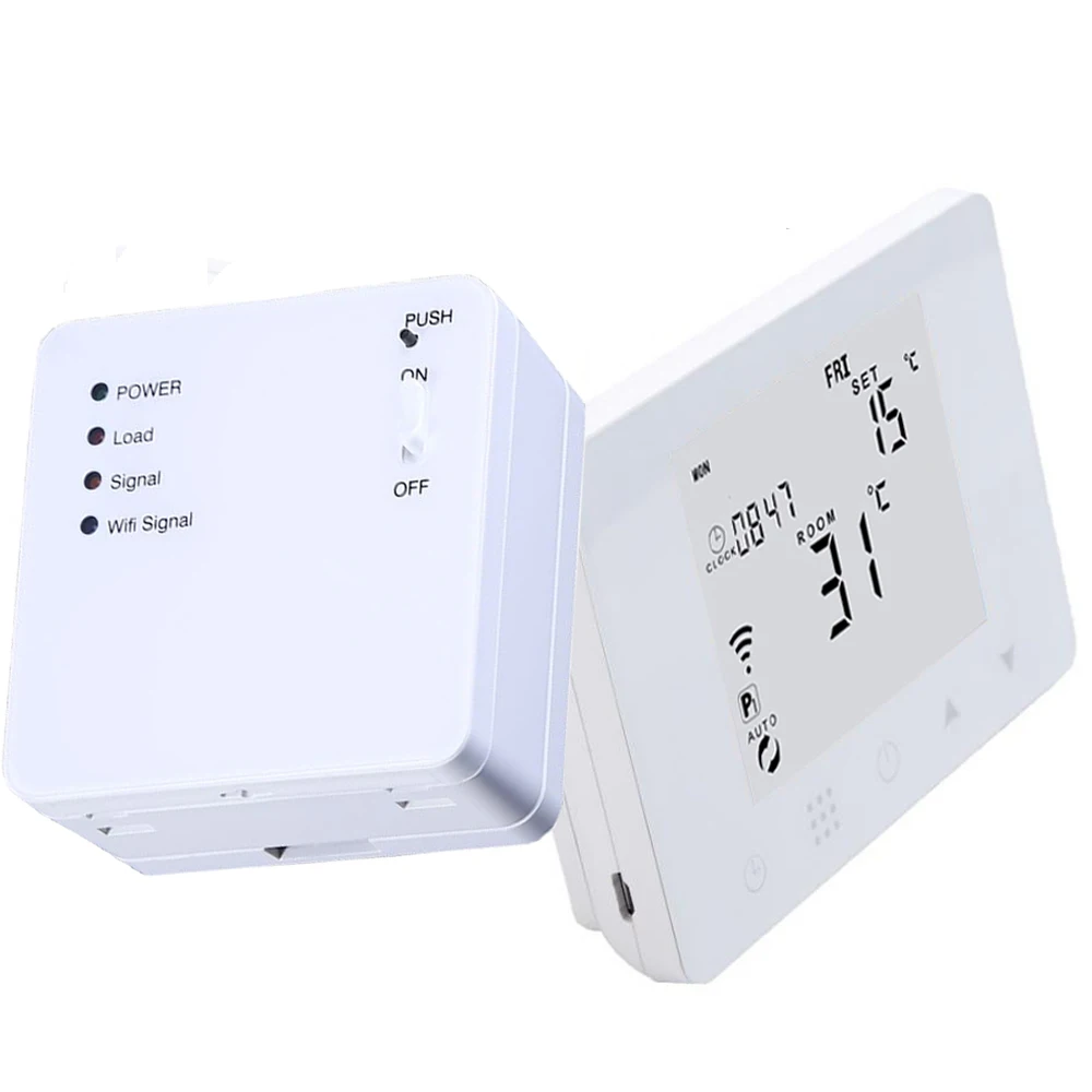 JC09RF WiFi & RF беспроводной 5А термостат настенный бойлер/водное Отопление пульт