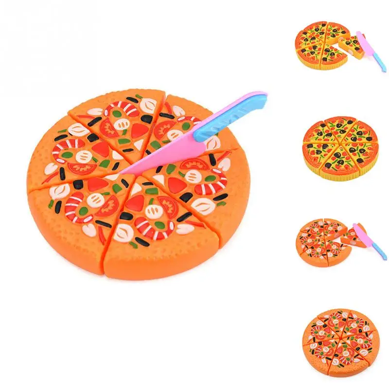 Еда ролевые игры резки пиццы игрушки Дети кухня пластиковые Развивающие детские игрушки
