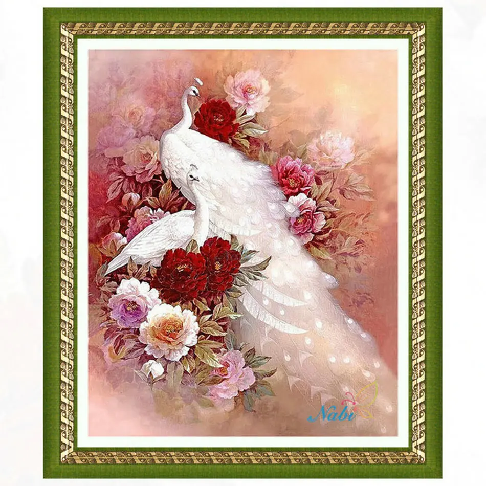 

Square diamond mosaic painting diamond embroidery cross stitch Peacock - 3d diy full crystals beadwork kits 3765R
