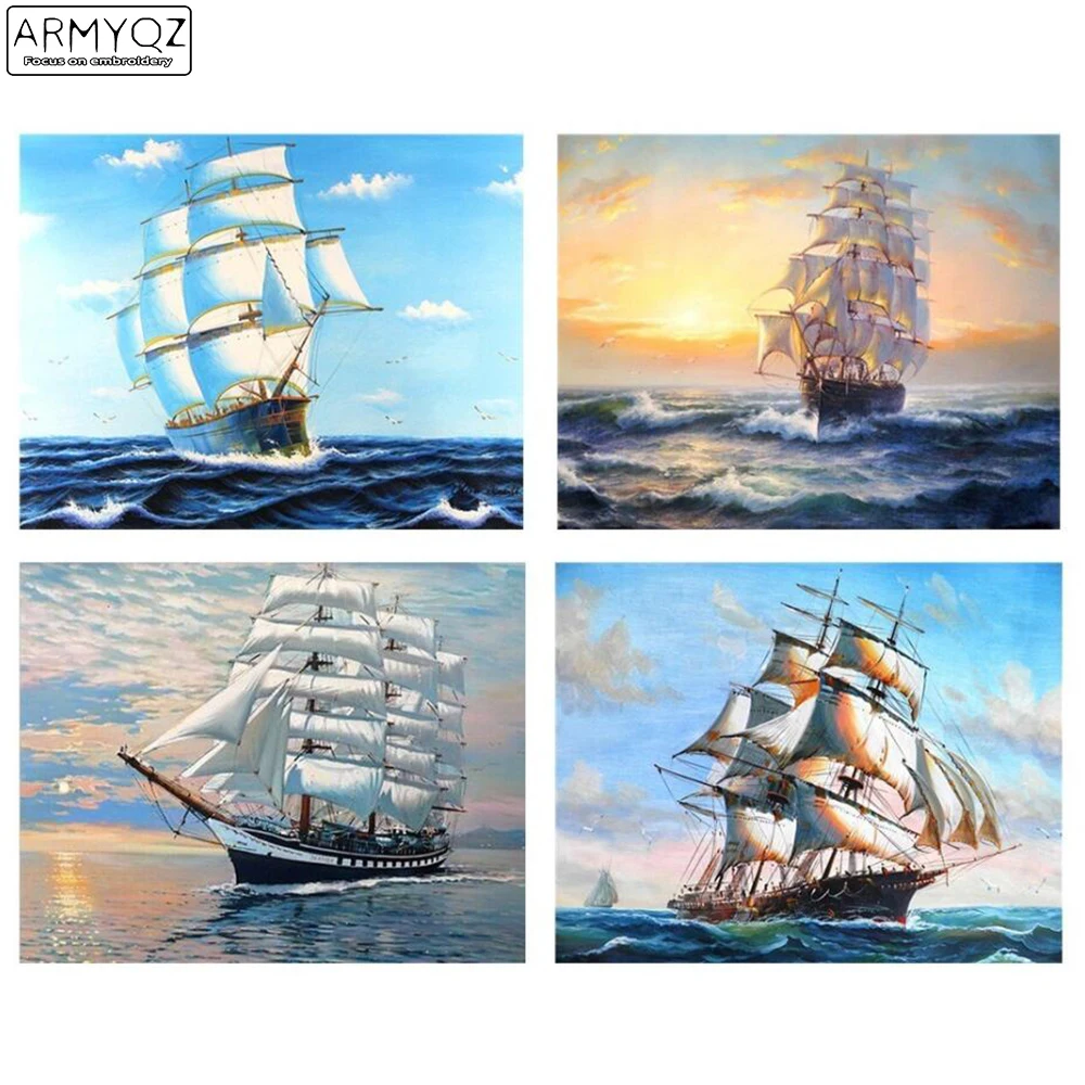 

New Ship Diamond Painting Cross Stitch Needlework Craft Gift DIY 5D Diamond Mosaic Embroidery Landscape Patterns Rhinestone