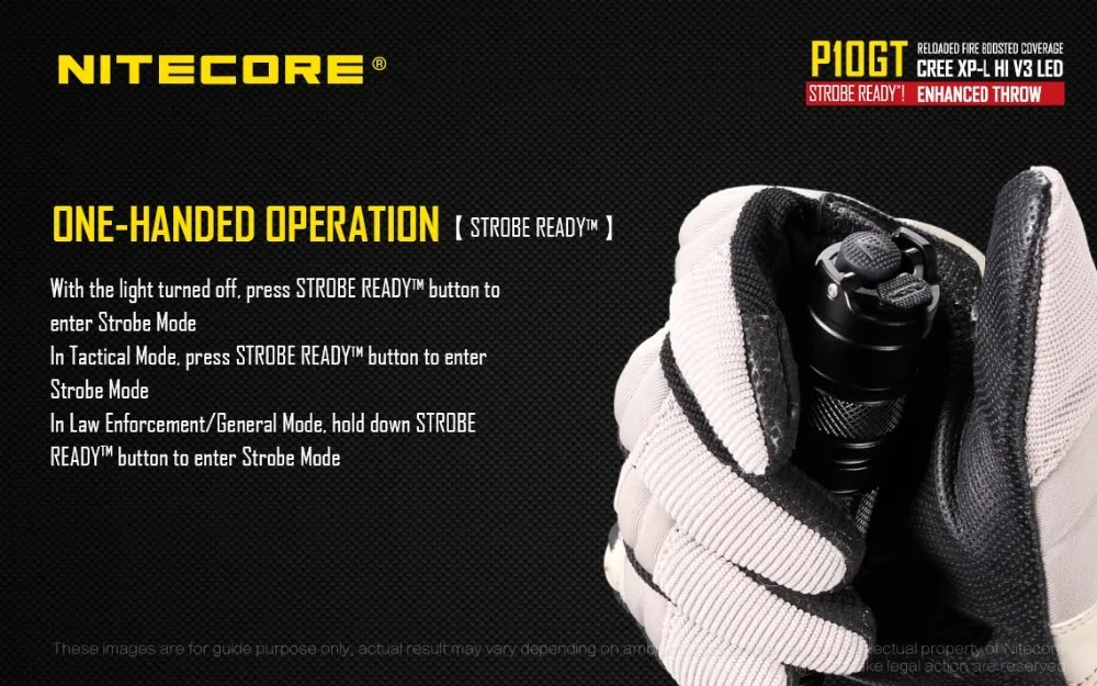 Nitecore p10gt CREE XP-L Привет V3 LED 900 люмен светодиодный фонарик с nl1835 3500 мАч Батарея