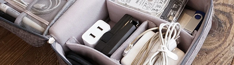 Luluhut дорожные цифровые аксессуары сумка для хранения Портативный USB кабель чехол для наушников зарядное устройство гаджет Органайзер power bank держатель