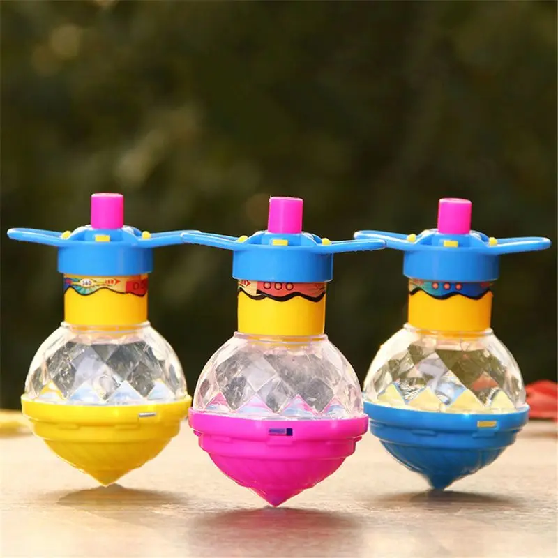

Flash LED Light Spinning Top Plastic Laser Gyroscope Light Up Toy Kids Toy Party Favor Gift Random Color