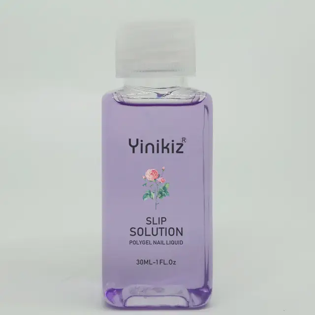 Yinikiz Poly Gel Uv Soak Off Nail Liquid Slip Solution Reduce Glue