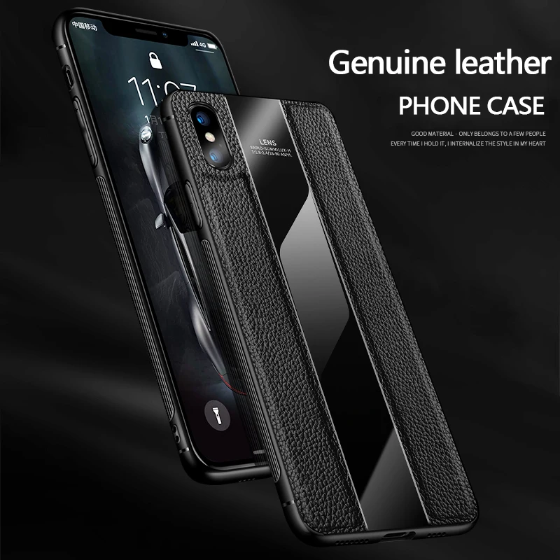 Чехол из натуральной кожи для iphone XS MAX X 10 XR задняя крышка 6 S 7 8 Plus роскошный чехол с