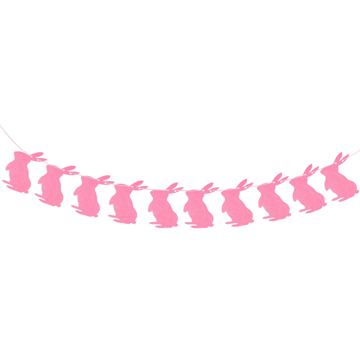 BESTOYARD 3 Meters Easter Banner Colorful Bunny Bunting Garland 10