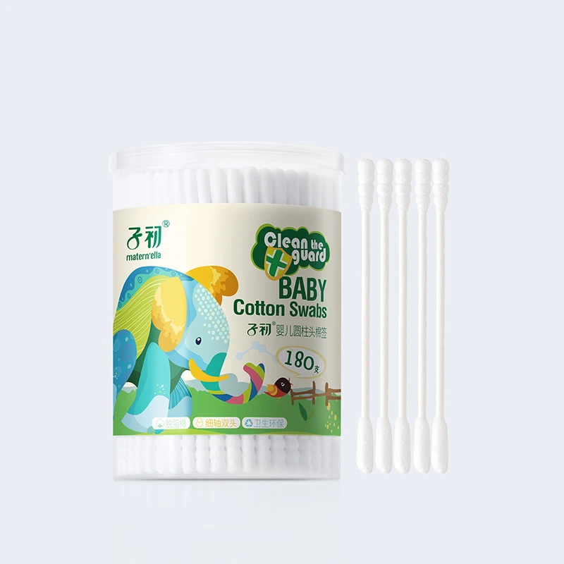

Double Head Cotton Swab baby Nose Ears Cleaning Health Care