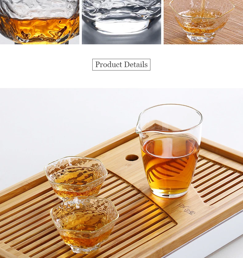 PINNY термостойкие чайные чашки в японском стиле прозрачная чайная чашка высокого качества кунг-фу чайный набор чашек и блюдца