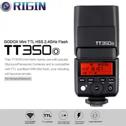 Новое поступление Godox Mini Thinklite ttl TT350O камера Высокоскоростная студийная вспышка 1/8000 s GN36 для Olympus/Panasonic беззеркальная цифровая камера