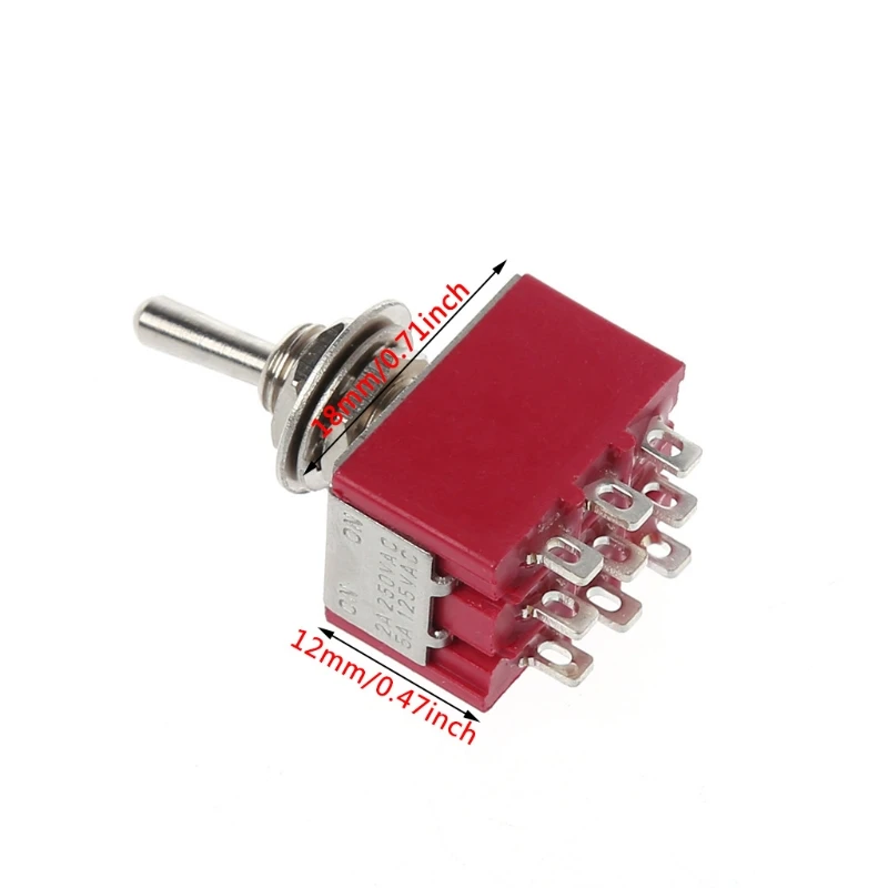 Мини 6 мм MTS 302 тумблер 9 Pin 2 положения ВКЛ/вкл 5A/125VAC 2A/250VAC G07 большое значение 4