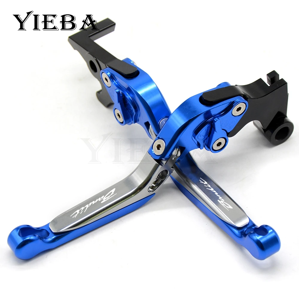 Laser logo CNC Adjustable Folding Pivot Extendable Brake Clutch Levers For SUZUKI Bandit 650S 2015 LOGO Bandit
