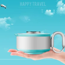 Складной чайник, сжатый электрический чайник для путешествий, портативный чайник, мини-термальный чайник, 110-220 В