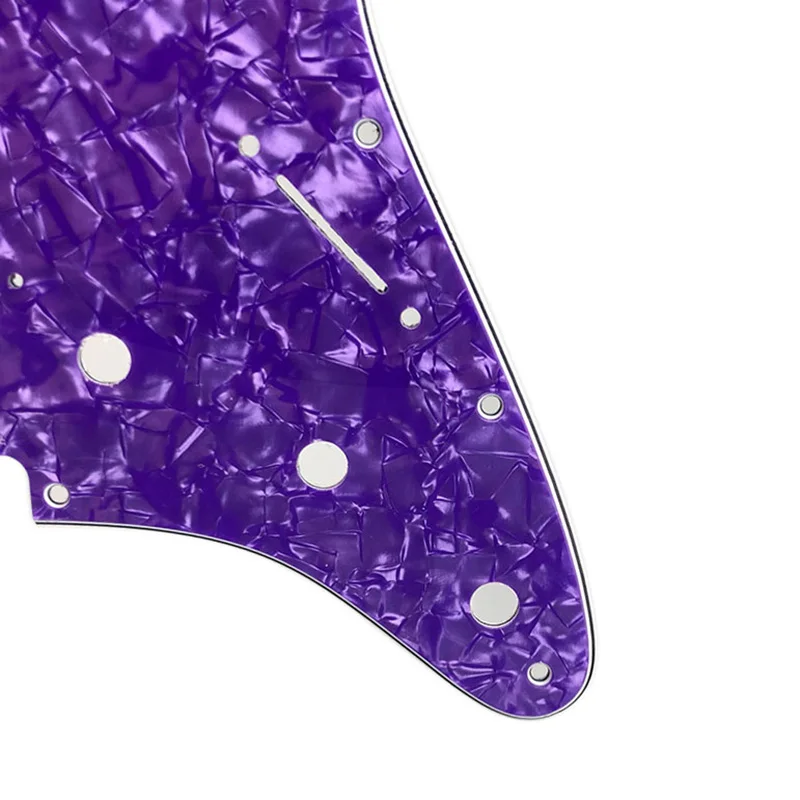 Pleroo гитара pickguards костюм для 11 винтовых отверстий США и мексиканский Stratocaster люкс хамбакер гитара из высокопрочной стали царапины пластины