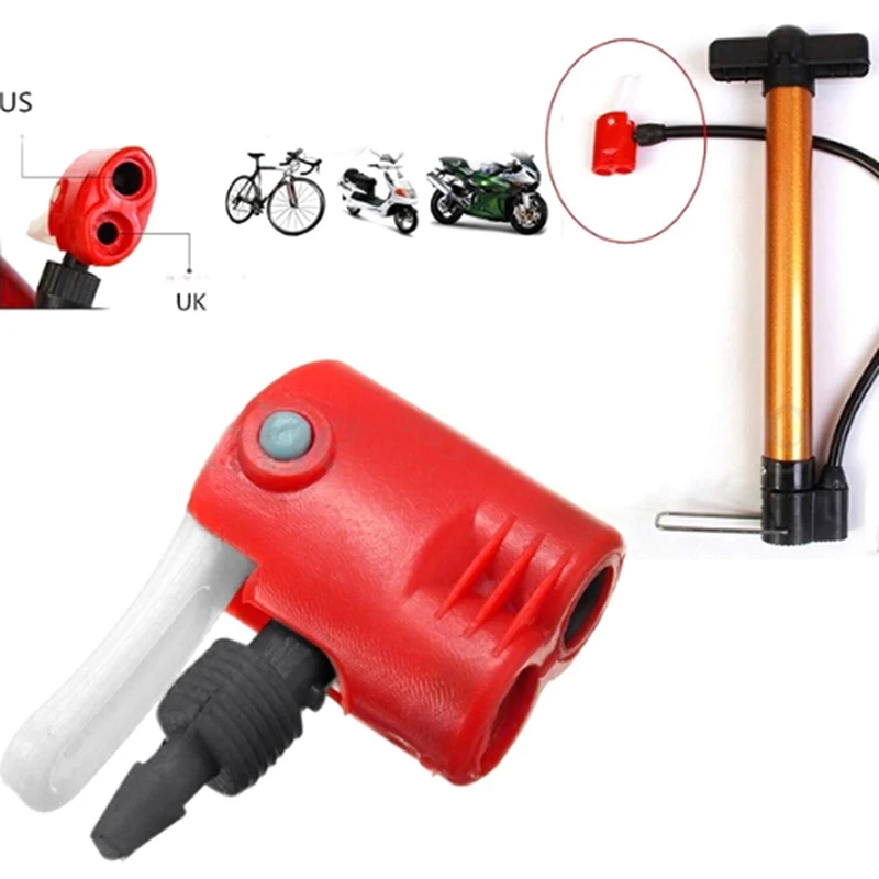 Шины трубки замена Dual Head воздушный насос клапан-адаптер кемпинг Велоспорт велосипедный спорт оборудования велосипед цикл
