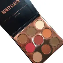 9 цветов натуральный сексуальный мерцающий Алмазный Блеск Foiled Eye Makeup In One румяна макияж тени для век косметика