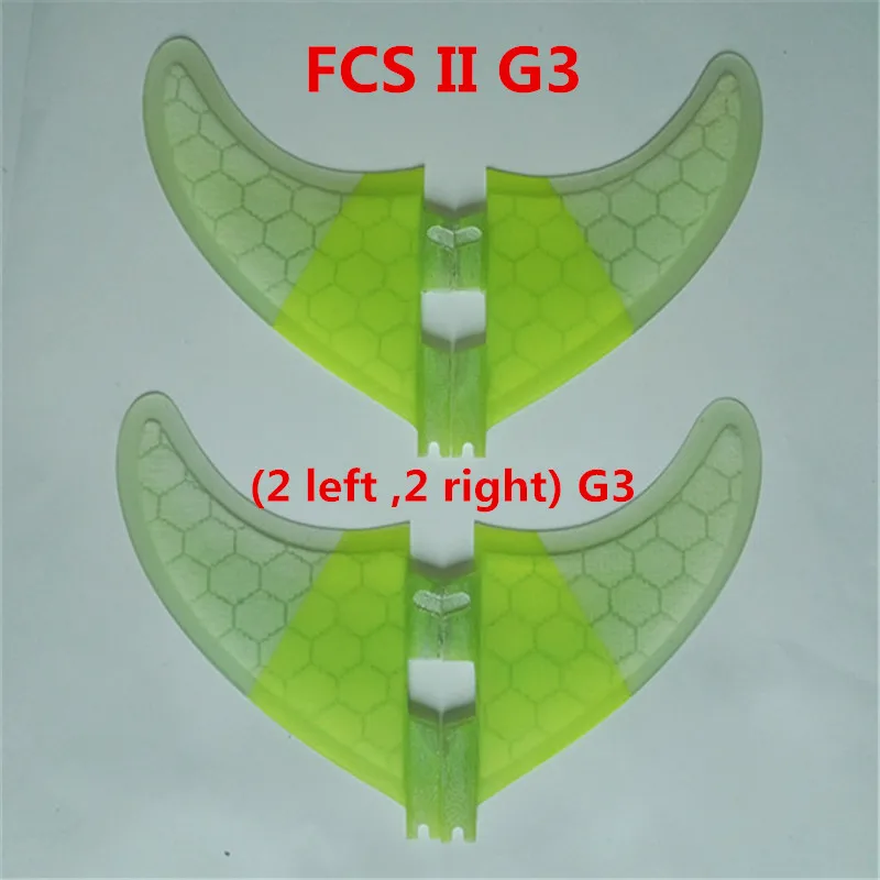 Srfda Размер 2 шт. G7+ 2 шт. GL quad плавники 4 шт./лот Высокое качество Для Серфинга Будущем FCS II плавники с стекловолокна мед гребень материал - Цвет: FCS II 4G3