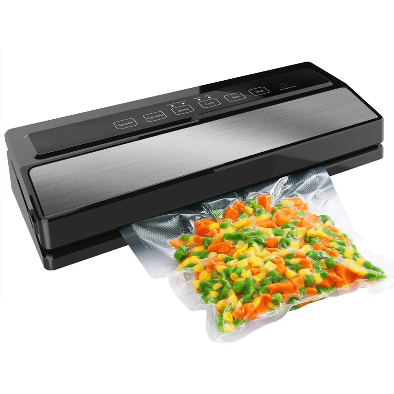 Food Vacuum Sealer Packing Sealing Machine Including 5Pcs Bags and 1pcs Vacuum Bag Packaging Rolls 