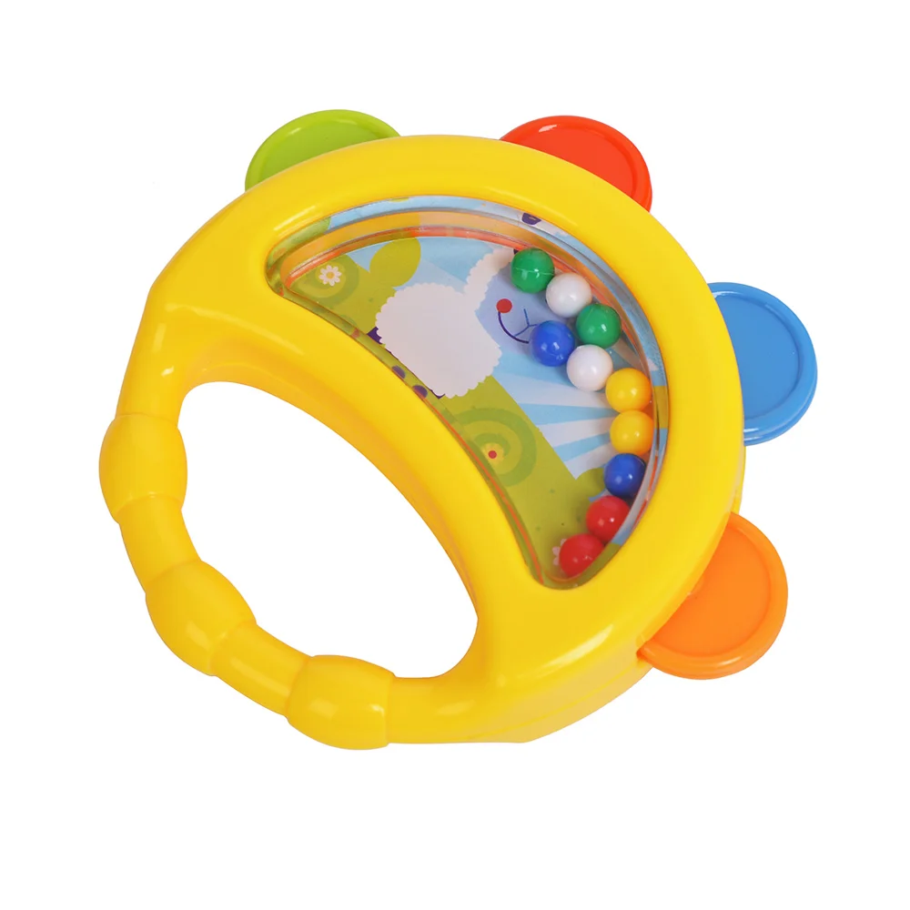 GOODWAY Baby Hand Rattles Teether Bed Bell Toys Kids Happy Buddy