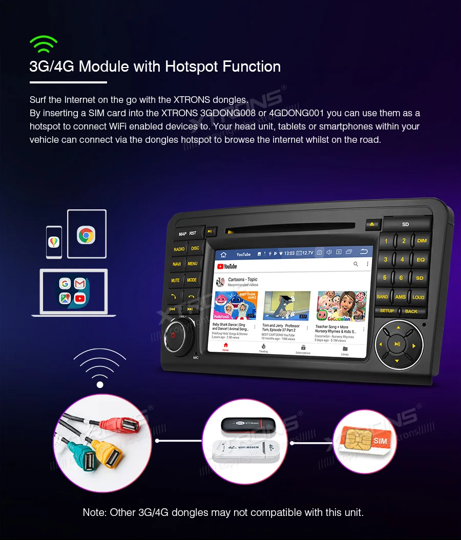 Top New 7" Android 9.0 OS Car DVD Multimedia Navigation GPS Radio for Mercedes-Benz ML-Class W164 2005-2011 &GL-Class X164 2006-2012 15