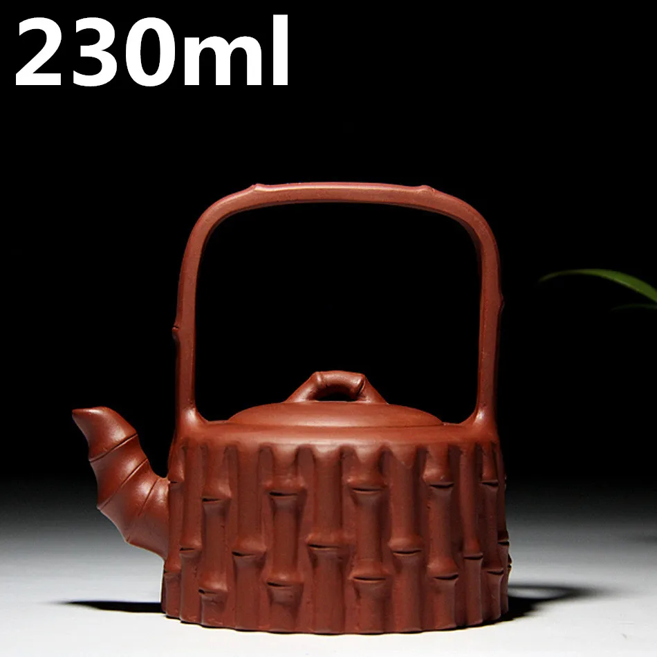 

Authentic Yixing Teapots Zisha Pots 230ml Handmade Tea Set with Creative Handle Pots Kettle Teapot Chinese Ceramic Clay Tea Pot