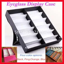12G Красочные Оксфорд Ткань очки футляр для солнцезащитных очков Чехол cd-дисплей удерживайте 12 шт солнцезащитных очков