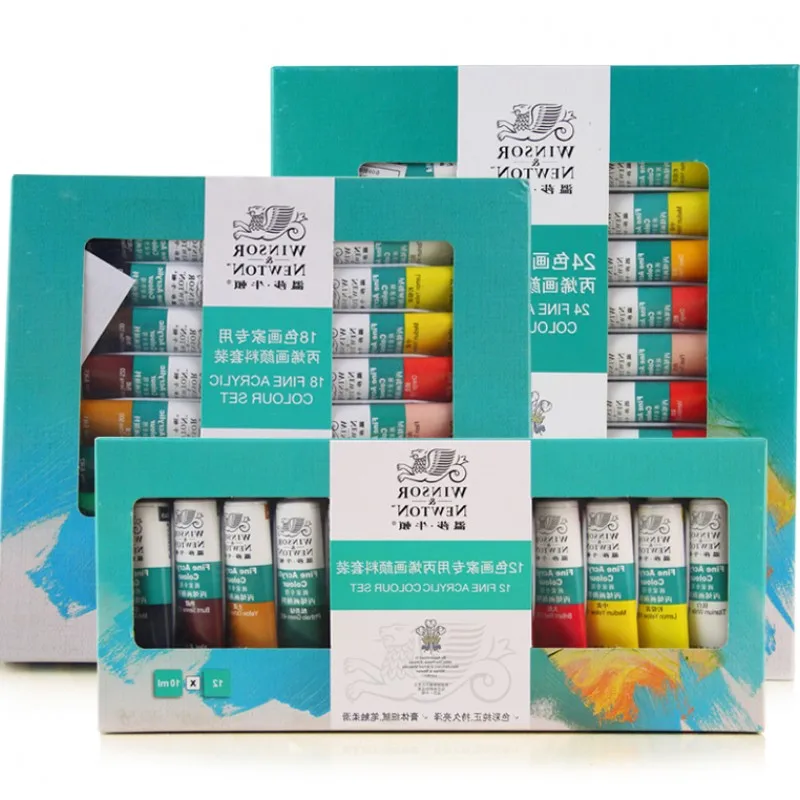 Buy Winsor&Newton brand 24 colours Acrylic Paints fine