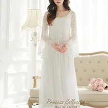 Кружевная ночная рубашка феи, Женская длинная ночная рубашка, нейлоновая и Модальная ночная рубашка, можно носить снаружи