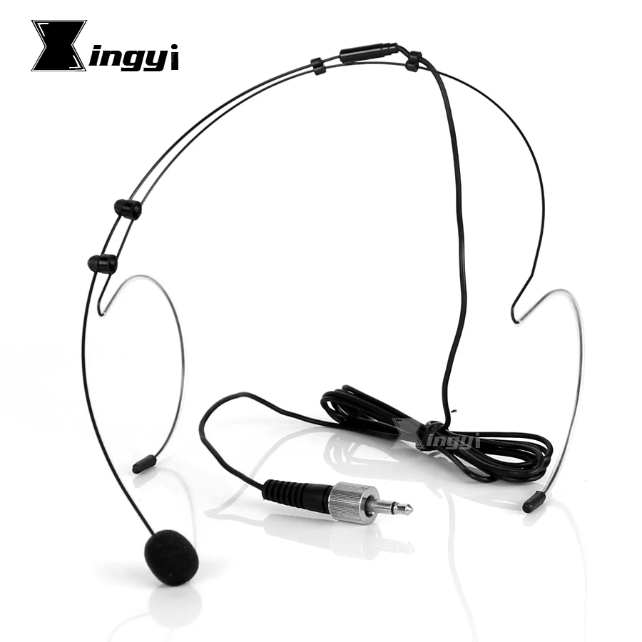 

Mini 3.5mm Jack Screw Locking Condenser Mic Headworn Headset Microphone Microfono Mike For Karaoke Wireless System Transmitter