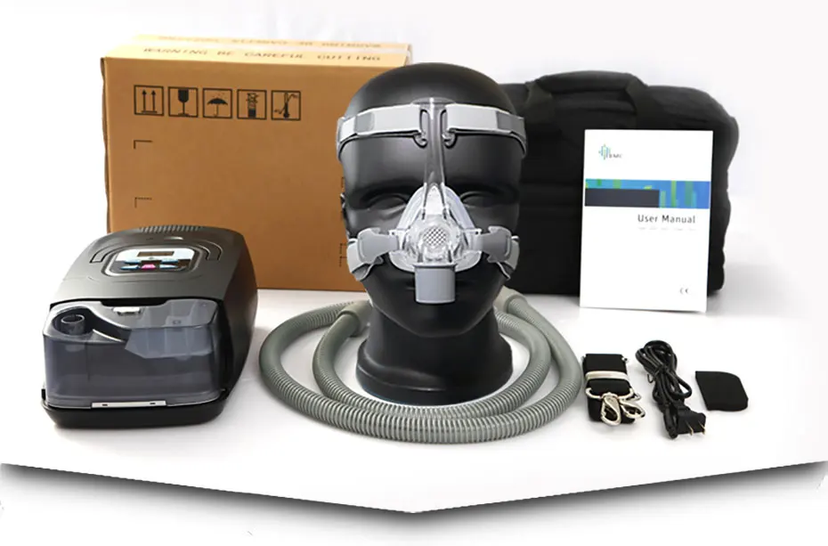 Ganhe a Máquina Saudável de Bmc Cpap com Máscara Nasal para Dormir e Roncar a Síndrome de Apneia do Sono Cpap Apap Auto Facial Completa ou Máscara Sas - 12 ou máscara nasal para dormir e roncar