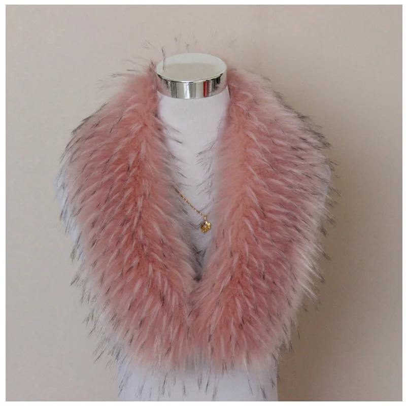 New arrival Faux Fur Collar women scarf winter jacket hood fur decor